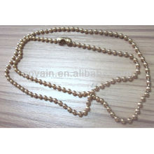 Edelstahl-Schmuck Vergoldung Kugelkette Halskette